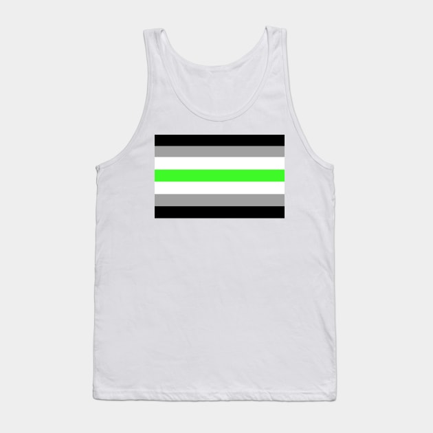 Agender Pride Flag Tank Top by DisneyFanatic23